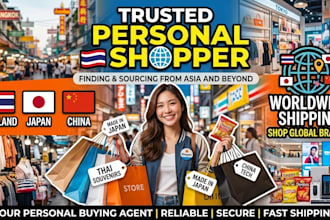 be your personal and trusted shopper in china, thailand, japan, and globally