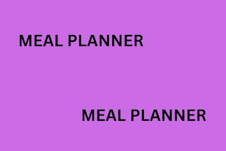 be your meal planner
