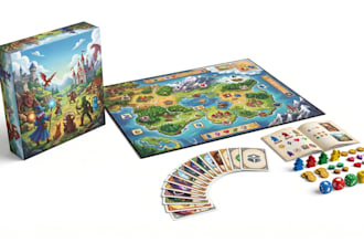 design board game card game tabletop design game boards cards and box design