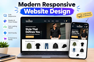 esign a modern responsive website for your business