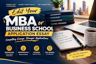 edit your MBA or business school application essay