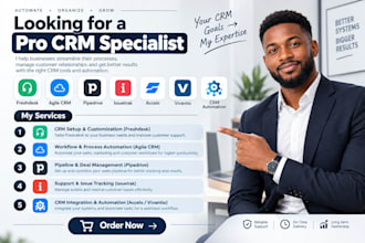 setup freshdesk agile crm pipedrive issuetrak accelo vivantio crm automation