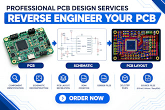 reverse engineer your pcb and recreate the schematic and layout