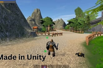 create realistic 3d game environment, landscape, level design and maps in unity