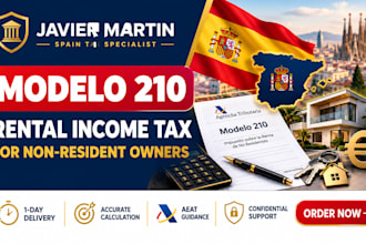 prepare spain modelo 210 rental income tax return for non resident owners