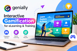create interactive genially gamification for elearning and training
