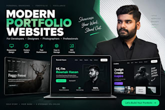 build a modern professional portfolio website