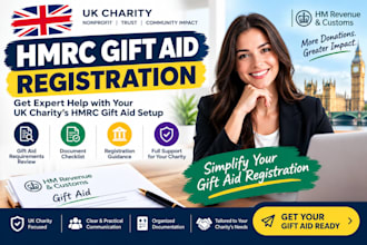 help with hmrc gift aid registration for your UK charity