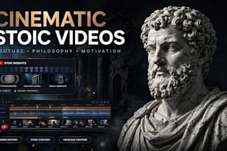 edit faceless stoicism and psychology videos for youtube