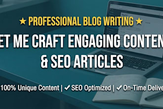 write SEO friendly articles and blog posts