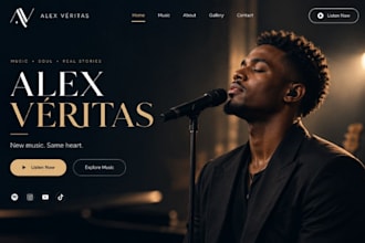 design squarespace singer website musician artist website actress music website