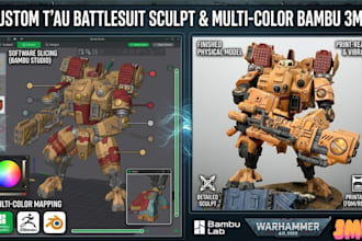 sculpt custom warhammer 40k dnd miniatures and 3mf files for bambu studios