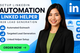 setup linkedin automation linked helper b2b lead generation outreach campaign