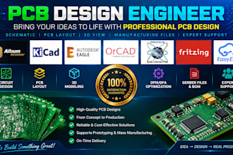 do pcb design, iot project, arduino or esp32 program, and electronic engineering