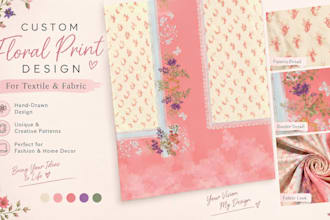 create unique textile prints and patterns for your fashion brand