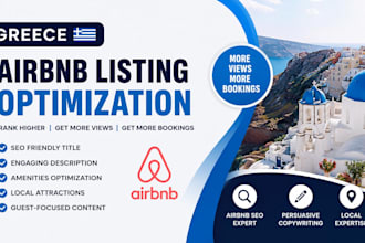 optimize greece airbnb vacation rental listing for bookings airbnb SEO listing