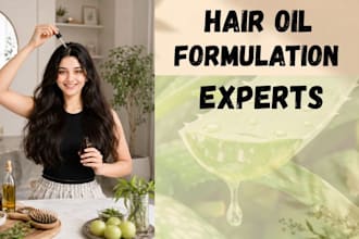 formulate hair oil, scalp oil, herbal hair oil and natural oil blends
