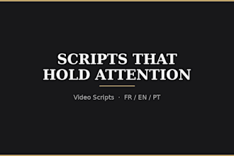 write engaging video scripts for social media or ads