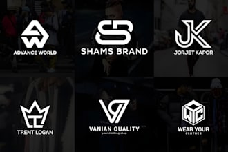 do a clothing brand logo for fashion and apparel brands