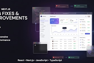 fix react next js bugs and errors