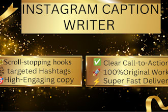 write professional instagram captions