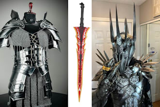design 3d wearable cosplay, helmet, mask, halloween, eva foam cosplay armor