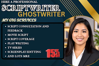 write movie script screenplay script for your script