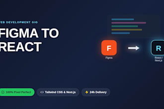 convert figma to react next tailwind