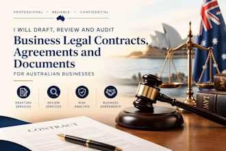 draft, review and audit business legal contracts, agreements and document