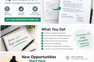 professionally rewrite and improve your CV or resume