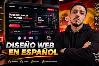 design a premium spanish website with native SEO content