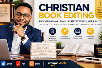 proofread and edit christian books, devotionals and manuscripts