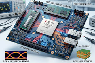 design fpga board ddr4 ddr5 pcie ethernet digital,  and high speed pcb
