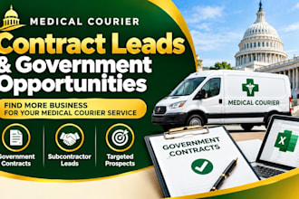 find medical courier contracts, government leads and subcontractor contracts