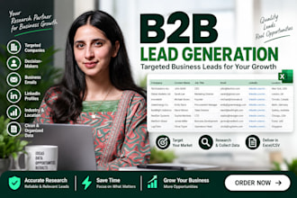 conduct b2b lead generation and build business lists