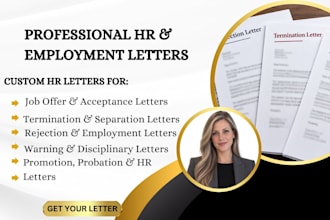 write job offer, acceptance and termination letters for your business