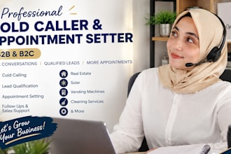 cold call prospects and set qualified sales appointments