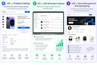 professionally optimize your ebay listings, store design, SEO,dropshipping