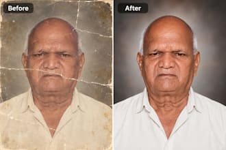 restore, repair and enhance old damaged photos using ai