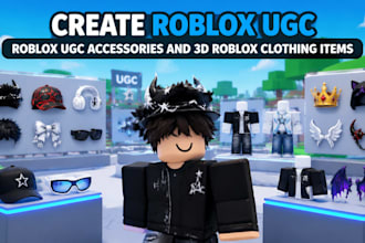 create roblox ugc, roblox ugc accessories and 3d roblox 3d clothing items