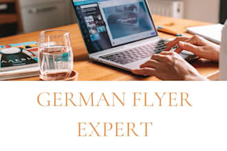 design german flyer for restaurant