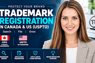 be your canada trademark attorney for cipo and US uspto filing