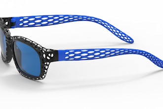 3d model custom eyewear, sunglasses and glasses for 3d printing