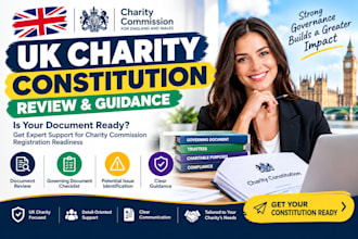 review your UK charity constitution for registration readiess