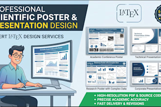 create professional scientific poster and presentation design in latex