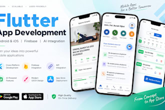 develop flutter apps for android and ios