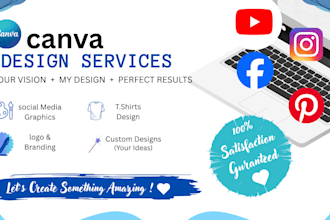create editable canva templates and instagram post design for an attracti