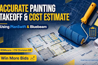 do accurate painting takeoff and cost estimate using planswift