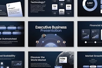 design a cinematic film pitch deck for investors