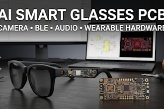 design ai smart glasses rf pcb camera ble and wearable hardware drc dfm mcu pcb